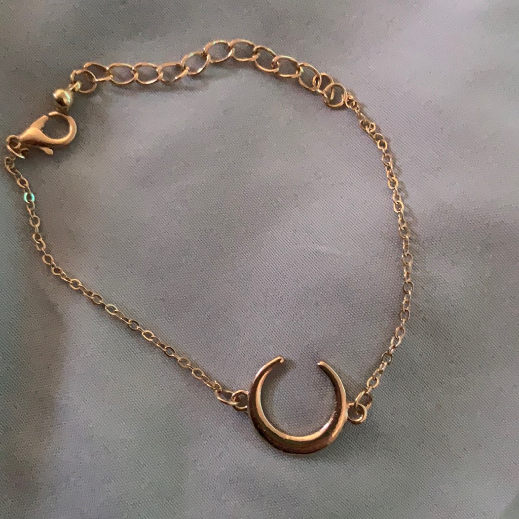 Cute Gold Moon Bracelet